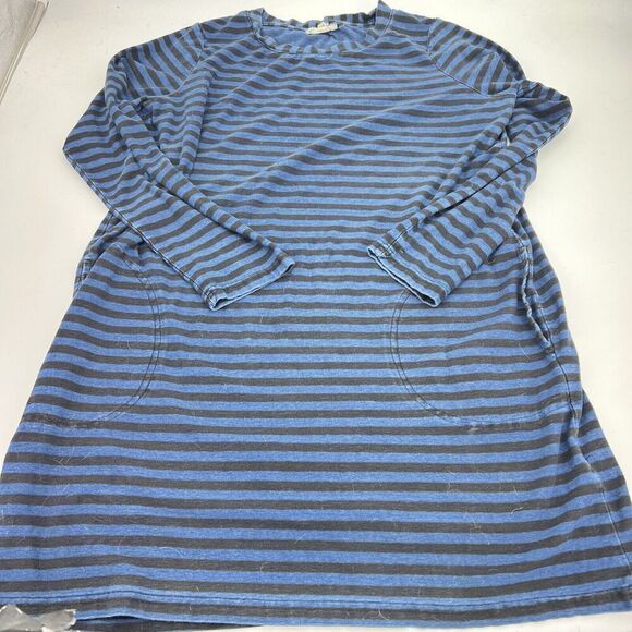 Jane And Delancey Blue Striped Tunic Top Size Large - Picture 1 of 3